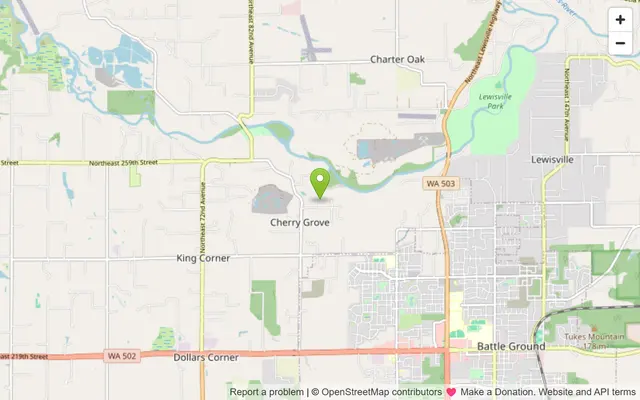 Map of Cherry Grove, Washington