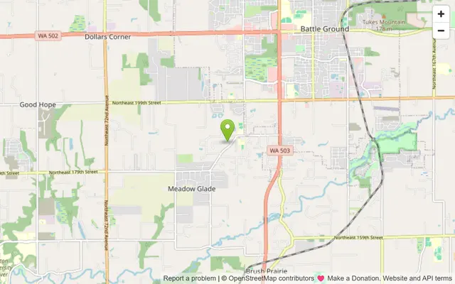 Map of Meadow Glade, Washington